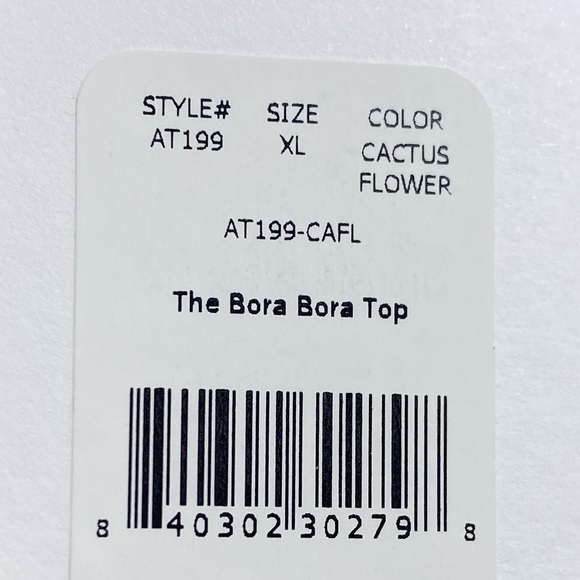 NWT Andie Swim The Bora Bora Top in Cactus Flower Size XL UPF+ Sun Protection - Picture 9 of 9